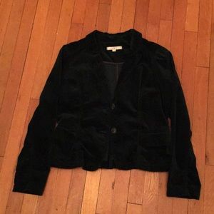 Dark green velvet Loft blazer